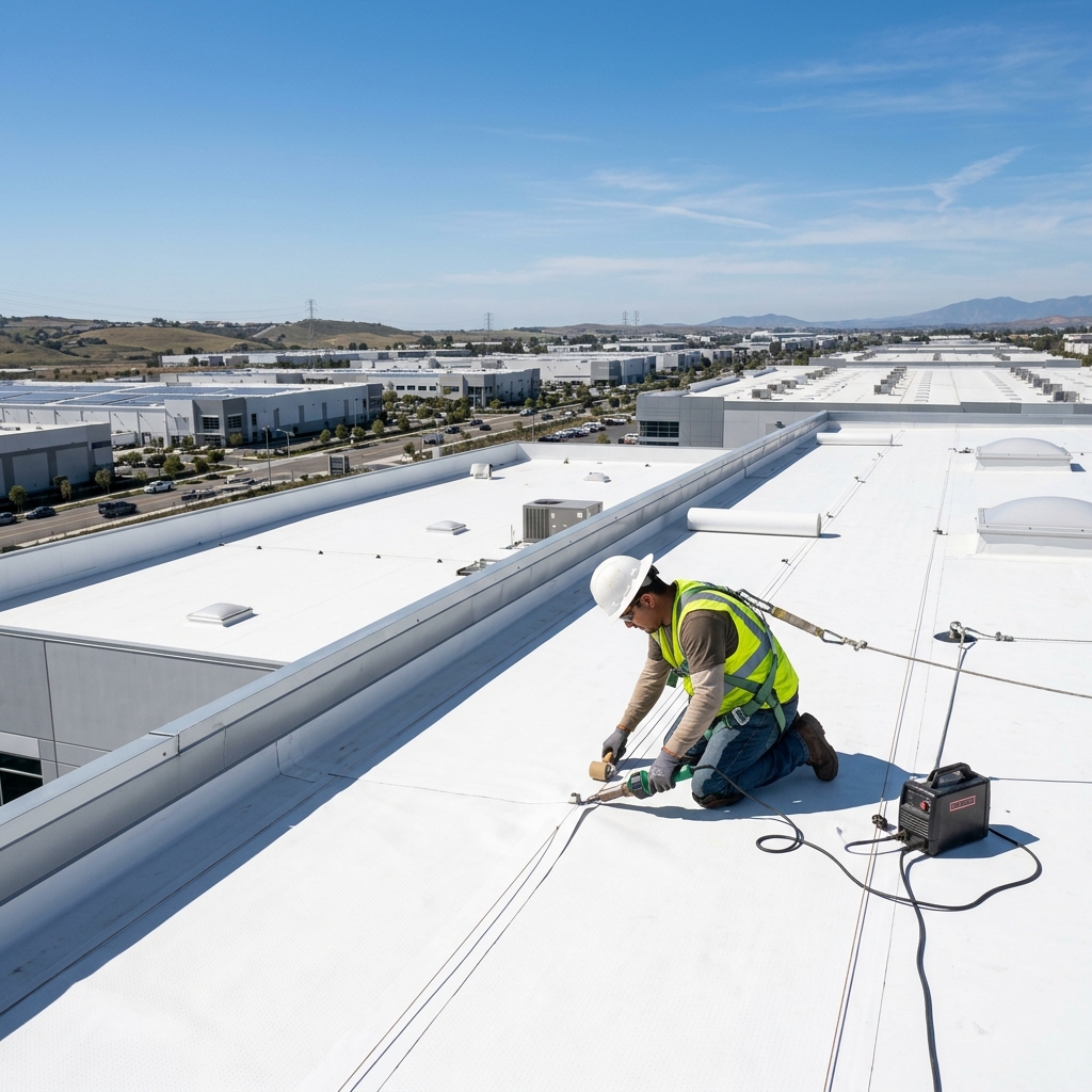 Representative commercial flat roof assessment