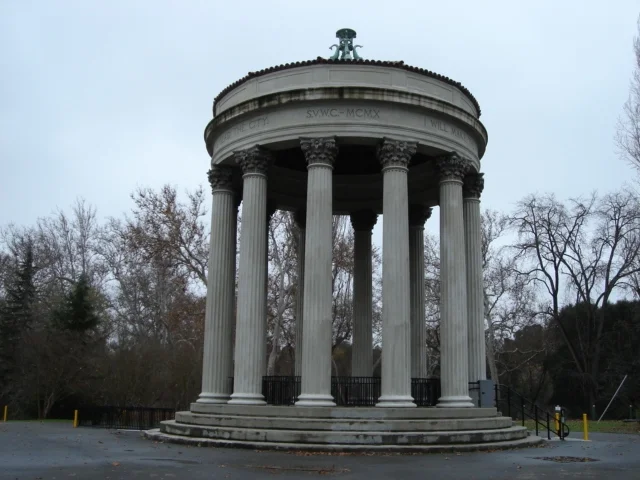 Sunol Water Temple landmark at 5050 Highway 84, Sunol CA — historic classical monument